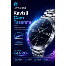 Semel Kavisli Cam Tasarımlı Akıllı Saat Amoled Ekran Üç Kordonlu Günlük Kullanım Seti