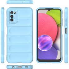 Hobibahçem Galaxy A03S Kılıf Optimum Silikon - Sky Blue