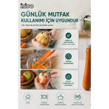 Semel Ahşap Saplı Tek Başlıklı Metal Sebze ve Meyve Soyacağı Ergonomik Mutfak Aparatı