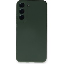 Eco Port Samsung Galaxy S22 Plus Kılıf Nano Içi Kadife Silikon - Koyu Yeşil - Koyu Yeşil