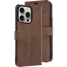 Eco Port Apple Iphone 15 Pro Max Kılıf Trend S Plus Kapaklı Kılıf - Taba