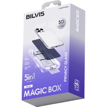 Magicool Newface Apple Iphone 11 Bilvis 5in1 5d Magic Hayalet Cam Ekran Koruyucu - Siyah