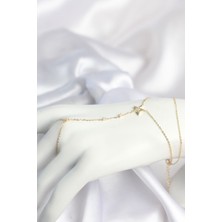Gold Renk Yıldız Model Pirinç Kadın Şahmeran