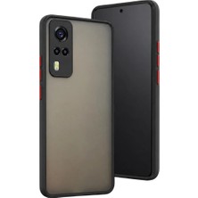 Eco Port Vivo Y53S Kılıf Montreal Silikon Kapak - Siyah - Siyah