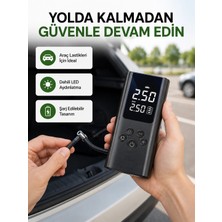 Esranın Dünyası USB Şarjlı Taşınabilir Hava Kompresörü Dijital Ekranlı
