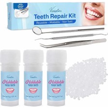 Vivostar Teeth Repair Kit. Diş Onarım Kiti, Geçici Diş Değiştirme Kiti, Şekillendirilebilir Sahte Dişler !