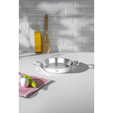 Nehir Silver Çelik Italyan Omlet Sahan 18 cm Kapaksız