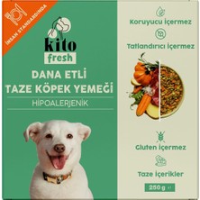 Kito Fresh Dana Etli Köpek YEMEĞI%100 Taze Içerikli Mama 250 gr