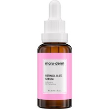 Maru.derm Retinol%0.5 Cilt Yenileyici Bakım Serumu – Besleyici Bitkisel Yağlar & Seramid ile Ince Çizgi Karşıt