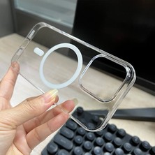 Aksesuarda iPhone 12 / 12 Pro Uyumlu Sararmaz Mika Magsafe Şeffaf Telefon Kılıfı Darbe Emici Koruyucu