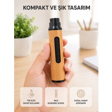 Esranın Dünyası Taşınabilir Dumansız Mini Küllük Ahşap Görünümlü 3 Farklı Uçlu Kompakt Tasarım