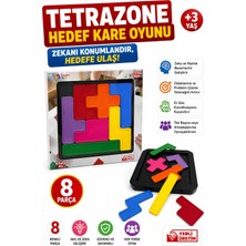 Üçgen Toys Eğitici TETRAZONE-HEDEF KARE OYUNU+ Zekâ Blokları +3Yaş+Montessori Oyuncak+Renkleri Birleştirilebilir+Yapı Seti+Birleştirilebilir+Zeka Oyunu+Manyetik+Anne Bebek+3 Yaş+Tetris+Puzzle