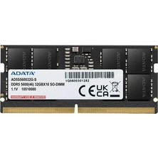 Ovebu Adata 8gb Ddr5 5600MHZ CL46 Notebook Ram AD5S56008G-S (1.1V)