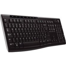 Ovebu Logitech K270 920-003761 Q Kablosuz Multimedya Siyah Klavye