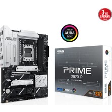 Ovebu Asus Prıme X870-P, 4xddr5, 4xm.2, Hdmı, Dp, Type-C, Am5 Soket Gamıng Anakart