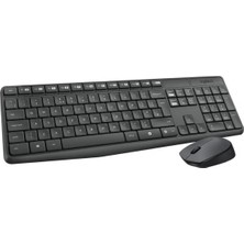 Ovebu Logitech MK235 Ingılızce Kablosuz USB Siyah Multimedya Klavye/mouse Set 920-007931