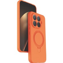 Eco Port Xiaomi Mi 15T Pro Regal Magsafe Standlı Kapak - Turuncu - Turuncu