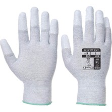 PortWest A198 - Antistatik Parmak Ucu Pu Eldiven
