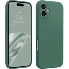 Magicool Iphone 16 Plus Kılıf First Silikon - Koyu Yeşil