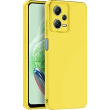 Eco Port Xiaomi Redmi Note 12 Pro 5g Kılıf Nano Içi Kadife Silikon - Sarı - Sarı