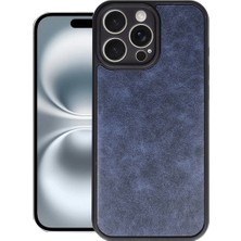 Magicool Iphone 16 Pro Kılıf Aras Deri Kapak - Lacivert