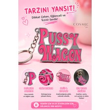 Cosmic Store Pusy Wagon Kill Bill Retro Yazı Anahtarlık | 3D Baskı Koleksiyonluk Film Temalı Anahtarlık | Çanta & Araba Anahtarı Aksesuarı Charm