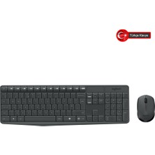Ovebu Logıtech MK235, 920-007925, Kablosuz, Türkçe Q, Klavye Mouse Set