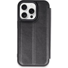 Magicool Iphone 15 Pro Max Kılıf Flip Cover - Siyah