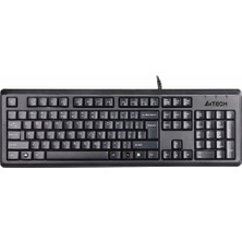 Ovebu A4 Tech Kr-92, Siyah, USB Kablolu, Türkçe Q, Multimedya, Klavye