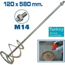 Ovebu Topshop TH14343 Boya Alçı ve Harç Karıştırıcı Uç 120X580 mm