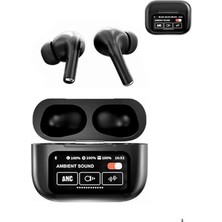 sbodurhome Yeni Nesil Anc Özellikli Çağrı Cevaplayan Dokunmatik Ekranlı Bluetooth Kulaklık Siyah