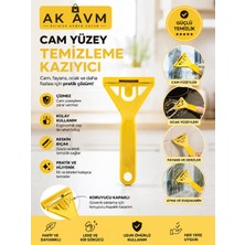 Ak Avm Cam Kazıyıcı Jiletli Yüzey Temizleme Aparatı Ocak Cam Fayans Etiket Sökücü