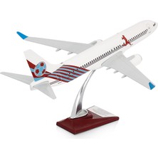 Zek Upp Zekupp - Maket Uçak Boeing 737-800 1/100 - Bordo Mavi Taraftar, Özel Tasarım Model Uçak (Zu-