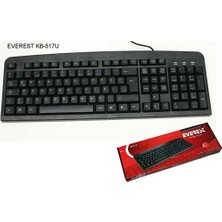 Ovebu Everest KB-517U F USB Standart Siyah Klavye