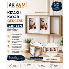 Ak Avm Kızaklı Kayar Çerçeve 22X45 cm 2 ve 3 Fotoğraflı Dekoratif Duvar Çerçevesi