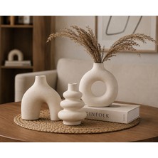 El Yapımı Minimal Vazo Set 3 Lü 3lü Mini Set