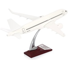 Zek Upp Airbus A320 Model Uçak, 1/100 Beyaz Maket Uçak (ZU-UCK0107)