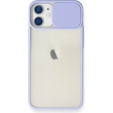 Eco Port Apple Iphone 11 Kılıf Palm Buzlu Kamera Sürgülü Silikon - Lila