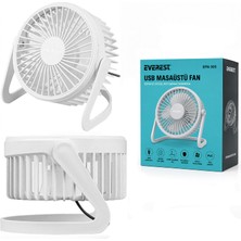 Hereveoyuncak Masaüstü Mini USB Fan - Pvc Gövdeli - 360° Ayarlanabilir