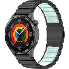 Ceponya Galaxy Watch 3 45MM Uyumlu Kordon Metal Kasa Silikon Iç Kısım Tasarım