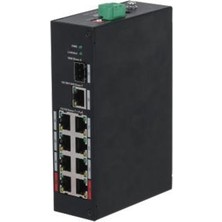 Ovebu Dahua PFS3110-8ET-96-V2 8 Port 10/100 + 1xgb RJ45/1XGB Sfp Uplınk 96W Poe Endüstriyel Swıtch