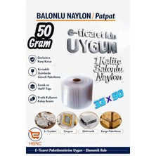 Hbnc 33 cm x 50 M Balonlu Naylon – 50 gr Kalın Mukavemetli Paketleme Rulosu