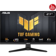 Ovebu Asus Tuf Gamıng VG279QE5A 27&amp;quot; 1ms, 146Hz, Full Hd, Dp, Hdmı, Hoparlör, Fast IPS Led, Düşük Mavi Işık, Freesync Premium, Gamıng Monitör