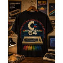 Carismatisort Commodore 64 Nostalji  Bay Bayan Erkek Kadın Unisex Tişört Tshirt