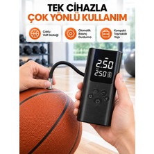İlkyaz Fashion Dijital Lastik Pompası Çok Amaçlı Taşınabilir Kompresör