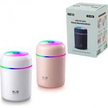 Hace Bazaar Klasik 300ML H2O Mini USB Şarj- Işıklı Hava Nemlendirici - Buhar Makine - Koku Giderici Herhangi Bir Renk Gönderilir (4887)