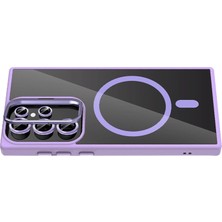 Magicool Joko Samsung Galaxy S25 Ultra Remim Lensli Magsafe Standlı Kapak - Lila