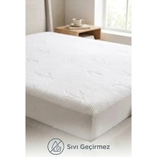 Cacao Home Bambu Jakarlı Fitted Lastikli Alez Su Sıvı Geçirmez Yatak Alezi Tek Çift Kişilik Alez