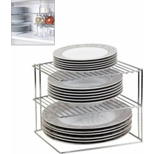 Ck House Dolap Içi 3 Katlı Metal Tabak Düzenleyici Raf No Color