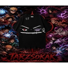 Tarzsokak Itachi Uchiha Naruto Anime Karakteri Oversize Unisex Tişört Beyaz